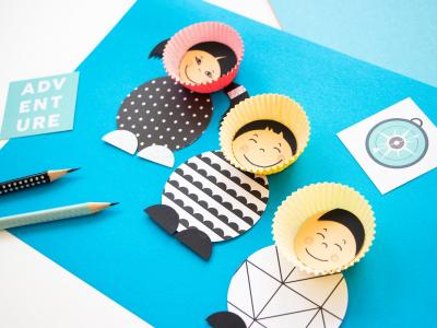 Une activité amusante pour les jours d’hiver : Fabriquer de super mignons Esquimaux avec des coupes en papier à muffins !