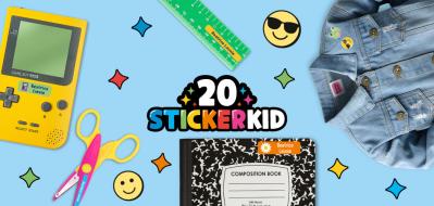 Stickerkid fête 20 ans de créativité, de praticité et de couleurs!